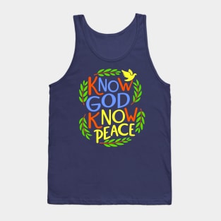 Know God Know Peace Tank Top